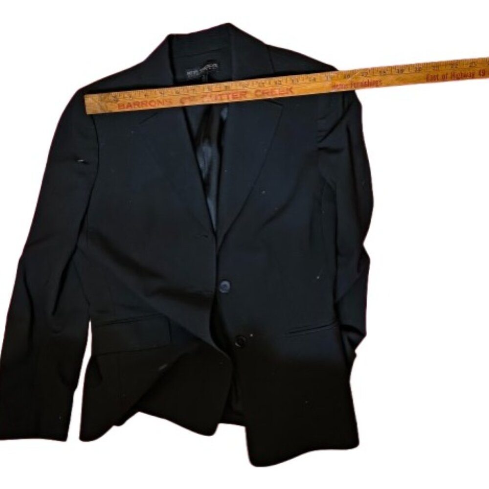 Black stretch wool blazer - Picture 6 of 9